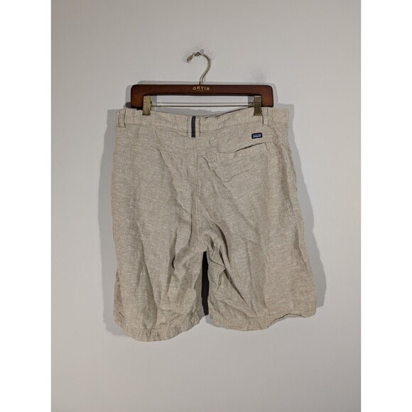 Patagonia Shorts Men Sz 34 Tan Hemp Cotton Blend Outdoor Hiking STY57735 - Picture 6 of 11